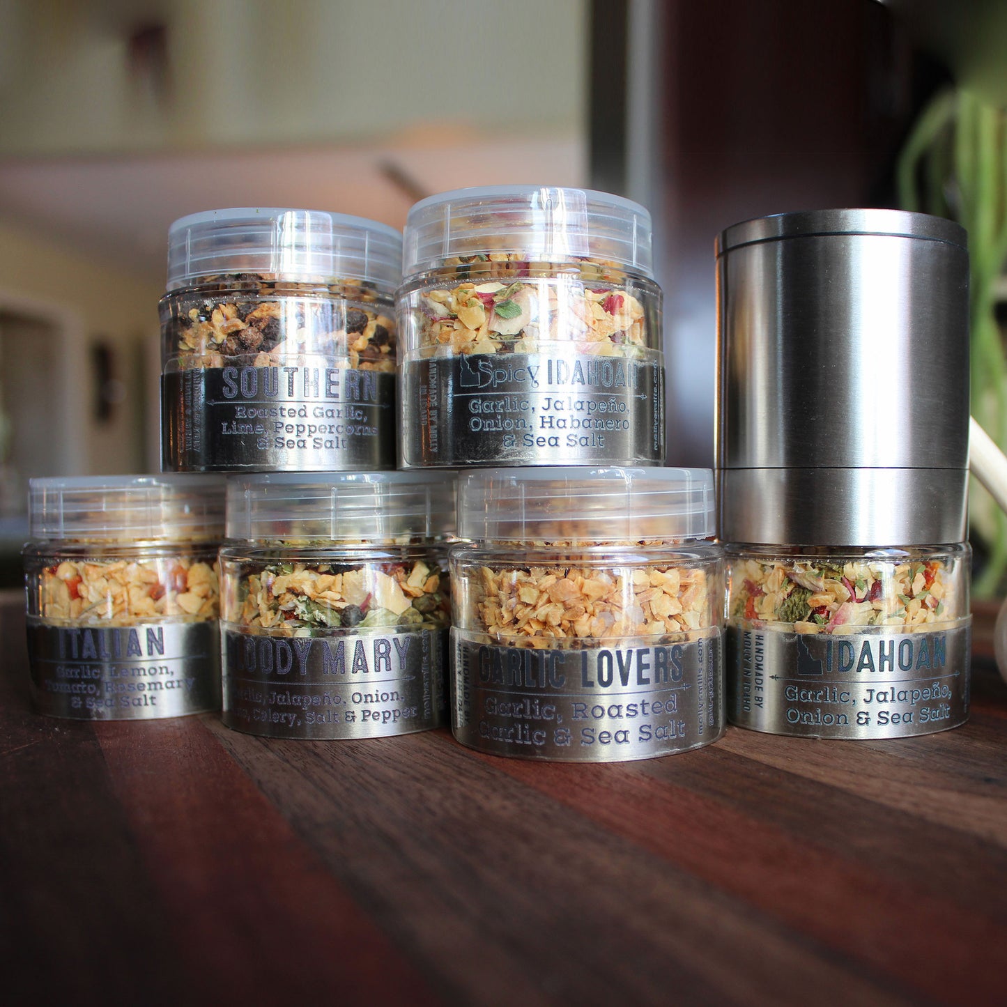 Spice Rack in a Stack Grinder